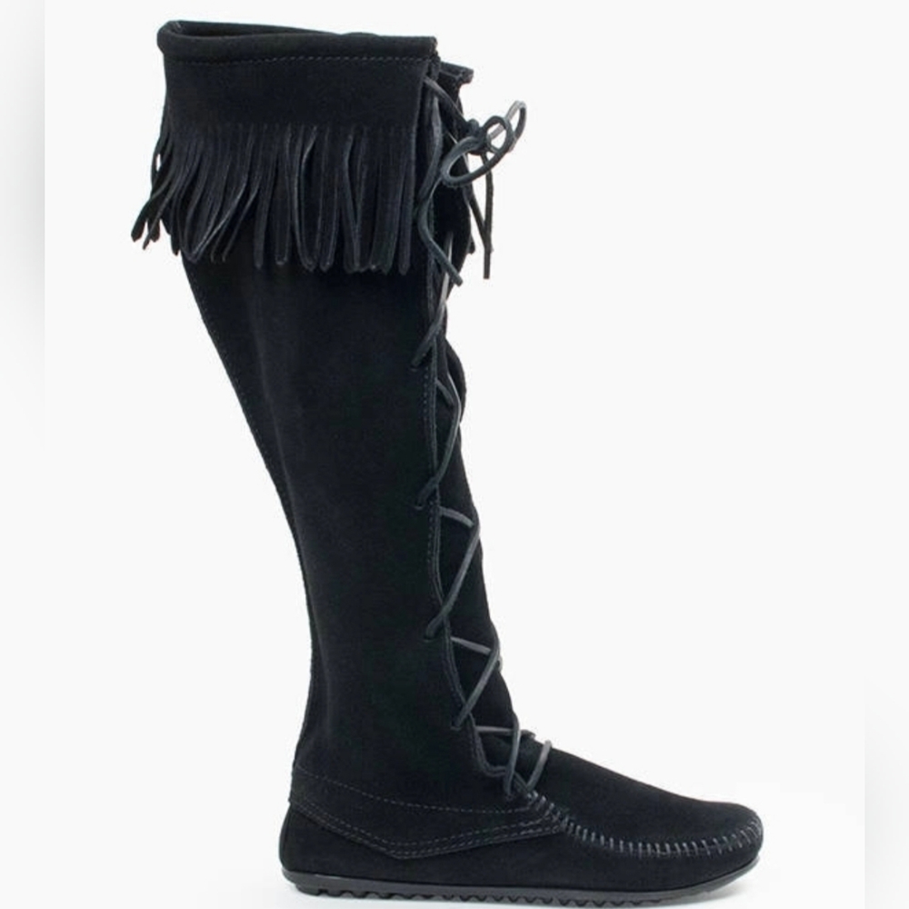 Minnetonka Women'sFront Lace Knee High Boot